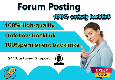 I manually create 50 forum posting from the Google top site list.