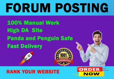 I will provide 40 forum posting backlinks to high quality forum sites