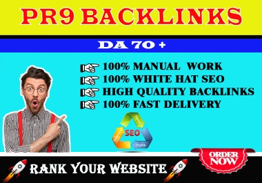 I will Build Create 50 High Quality PR9 backlinks