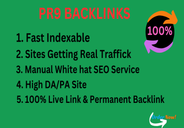 I will do manual 50 High quality Pr9 Backlinks
