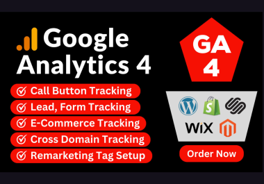 I will setup google analytics 4, ga4 ecommerce tracking, ads conversion tracking by GTM