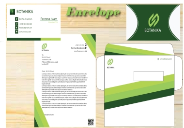 I will design business card,  letterhead and envelope