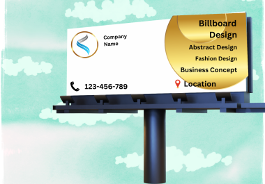 I will design Billboard with in 20 hours