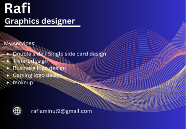 I will design a creative card design within 15 hours