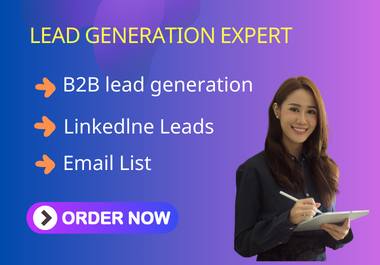 I will do targeted b2b, linkedin lead generation and perfect data entry