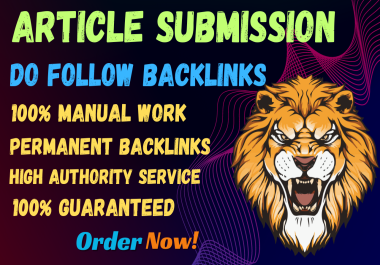 15 Article submissio backlink on high quality article backlink site