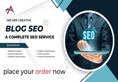 I will do SEO for your blog writing.