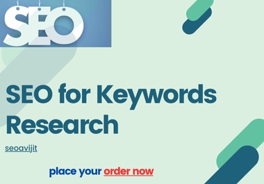 I will do top-notch SEO keywords research for websites.