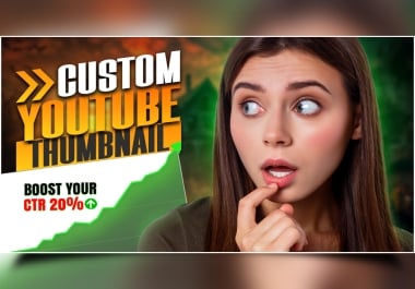 I will create an amazing youtube thumbnail within 3 h...