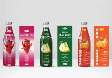 I will make premium juice label design for you