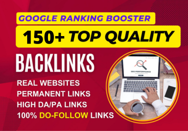 I will create 150 top seo dofollow backlinks for google ranking