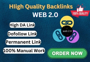 I will do high quality web 2 0 backlinks