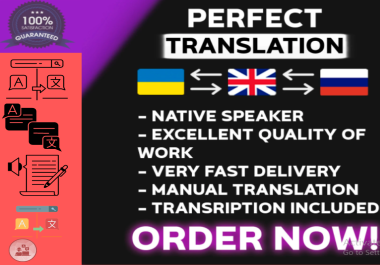I will Providing translation services for all languages into...