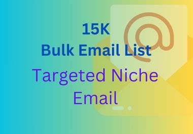 I will collect a niche-targeted active email and bulk email list