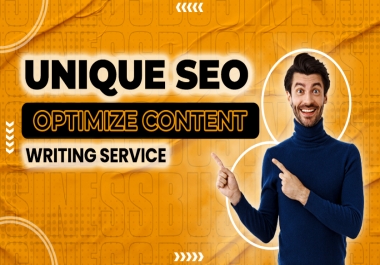 Exclusive Content Writing Service Tailored for SEO Optimization