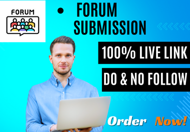 I will SET UP 85 Forum Submission SEO Backlinks High DA & PA sites.