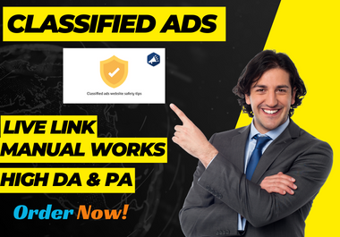 I will publish 80 high quality classified Ads posting sites.