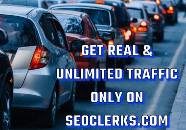 Get genuine real traffic to your website for 30 days