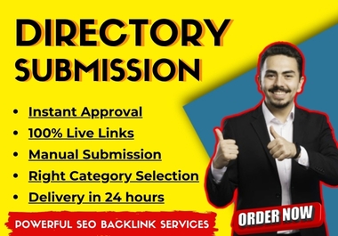 I Well do 75+ Dofollow Directory Submission Backlinks on HQ DA Website