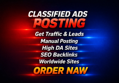 I will create 35 high DA classified ads posting backlinks from USA UK Canada sites
