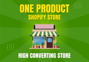 Get a one product shopify store for dropshipping & find winning product