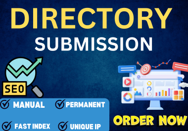 I will create 80 directory submission SEO back links for website ranking