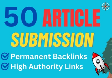 50+ Article Submission Backlinks