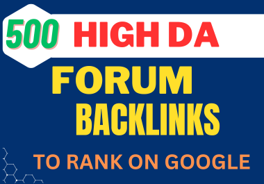 500+ Forum Profile Service For 1st ranking
