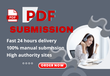 I will do manually 50 PDF submission backlinks on high authority websites