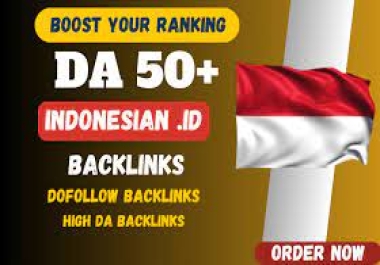 I will provide 15 .ID Indonesian Dofollow Backlink 50+ 