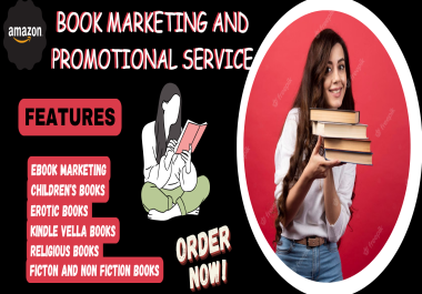 I will do an outstanding amazon book,  children book,  kindle book and ebook promotion to book lovers
