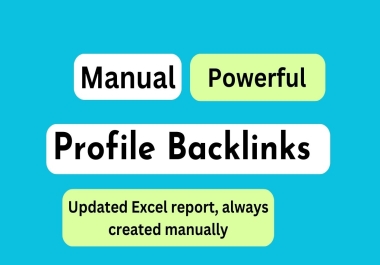 Provide 320 manual profile Backlinks 90+ sites