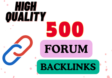 500 Forum backlinks SEO link building