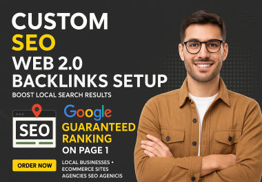 30 Geo Web 2.0 SEO Backlinks Network - Boost Local & Niche Google Rankings - Link Building