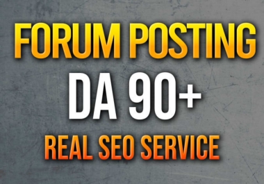 Provide 100 forum posting backlinks high quality da 90 plus