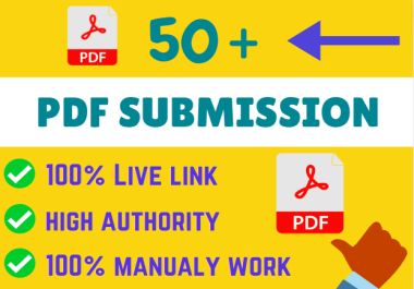 I will Provide 100+PDF Submission High Quality DA,  PA Backlink From File Sharing Website.