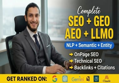 I will do SEO GEO AEO technical optimization for google and ai search ranking