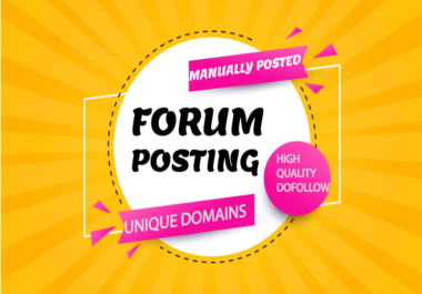 40 High-Quality Forum Posting Do-Follow SEO Backlinks for Ranking Boost