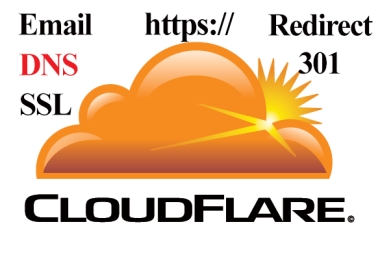 CloudFlare - CDN,  SSL,  301 Redirect,  DNS,  Email,  https