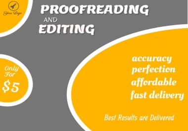 Proofreading & Editing. Let me be your trusted partner in perfecting your prose and making your word