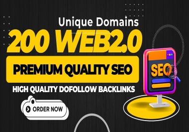Rank with 200 HIGH DA WEB2.0 premium quality Backlinks Unique Domains 2024 - Boost Traffic & Sales