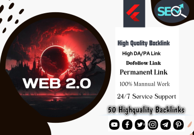 Boost Your Online Presence Get 50 High-Quality Web 2.0 Backlinks Today