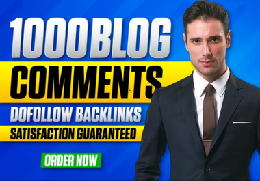 1000 blog comment dofollow backlink for rank first