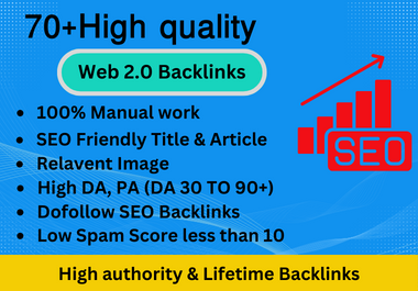 build 70+ manually high quality web 2 0 backlinks