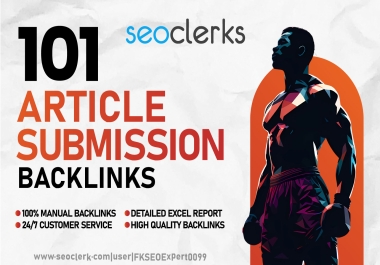 Boost With 101 High Athority Manual 2024 Created Article Backlinks