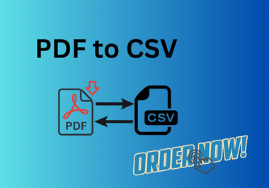 I will convert pdf to word,  pdf to excel or CSV and upload quickbook
