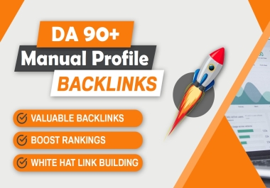 35 PR9 Profile Backlinks DA90+ White Hat SEO Link Building