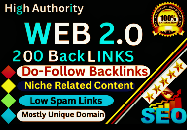 High quality 200 Power-full DA60-95+web 2.0 Backlinks buy 5 get 1 free