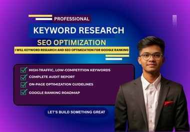 I will do keyword research and SEO optimization for maximum visibility