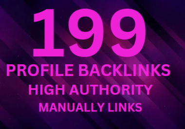 I will create Profile backlinks high authority